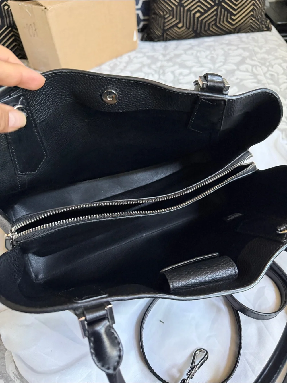 Michael Kors structured pebbled